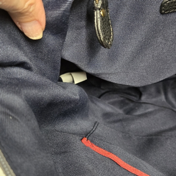 Tommy Hilfiger EUC tote bag double handles Large grey black - Picture 10 of 17